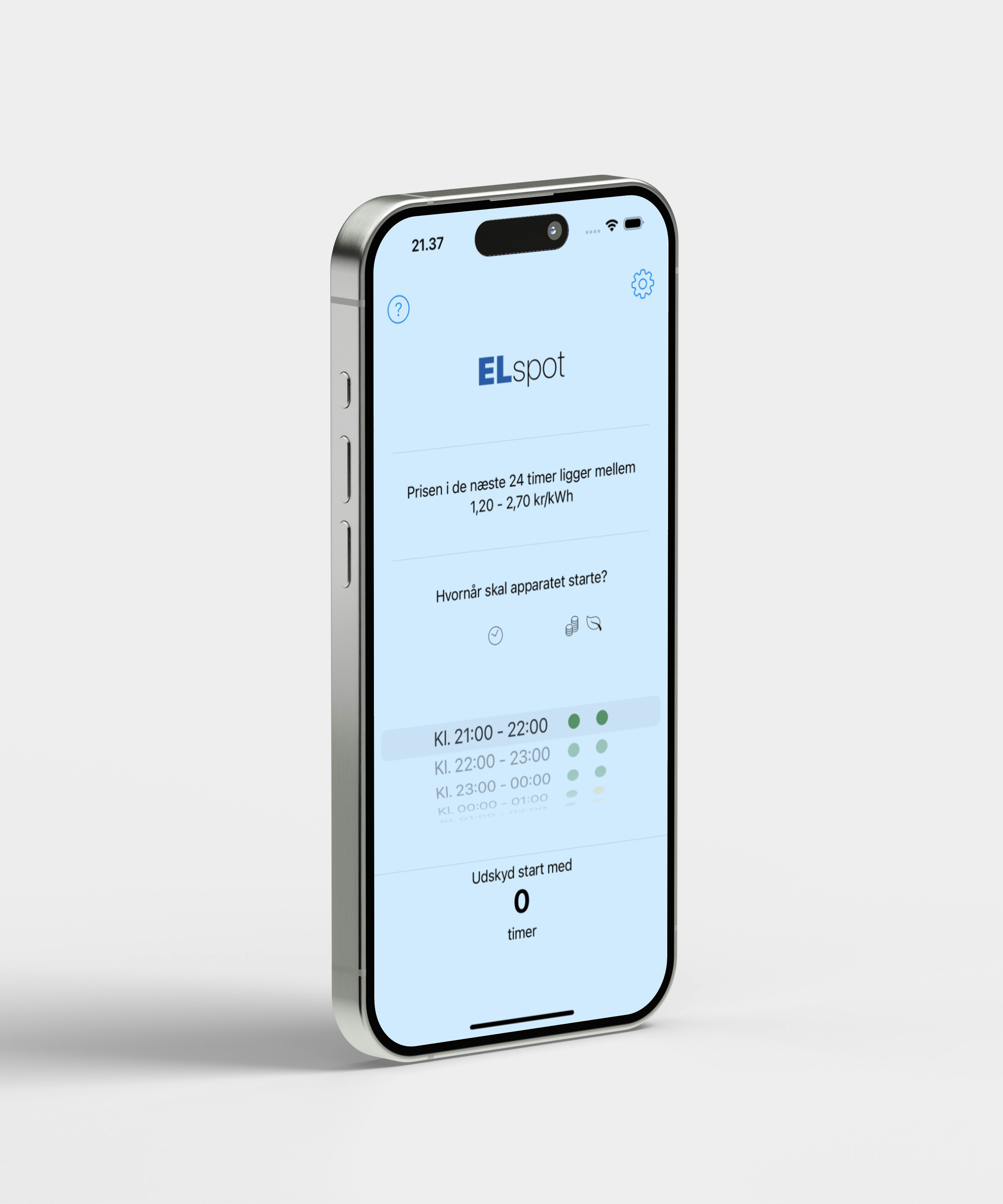 ELspot app på iPhone